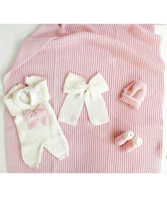 Set Maglia Inglese Tutina (Rosa-Bianco) §31