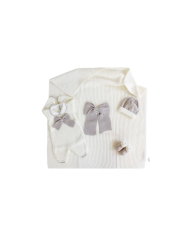 Set Maglia Inglese Tutina (Bianco-Miele) §32