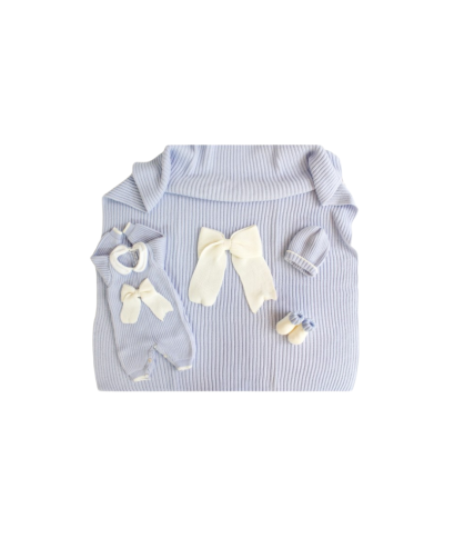 Set Maglia Inglese Tutina (Celeste-Bianco) §33