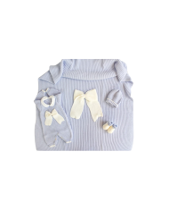 Set Maglia Inglese Tutina (Bianco-Miele) §32