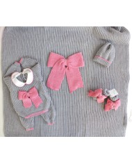 Set Maglia Inglese Maglia + Pantalone (Grigio-Confetto) §68